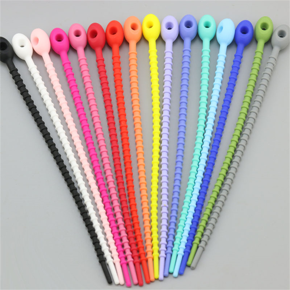 10Pcs/Lot Multi Color Silicone - Gear Tie Reusable のレビューと価格