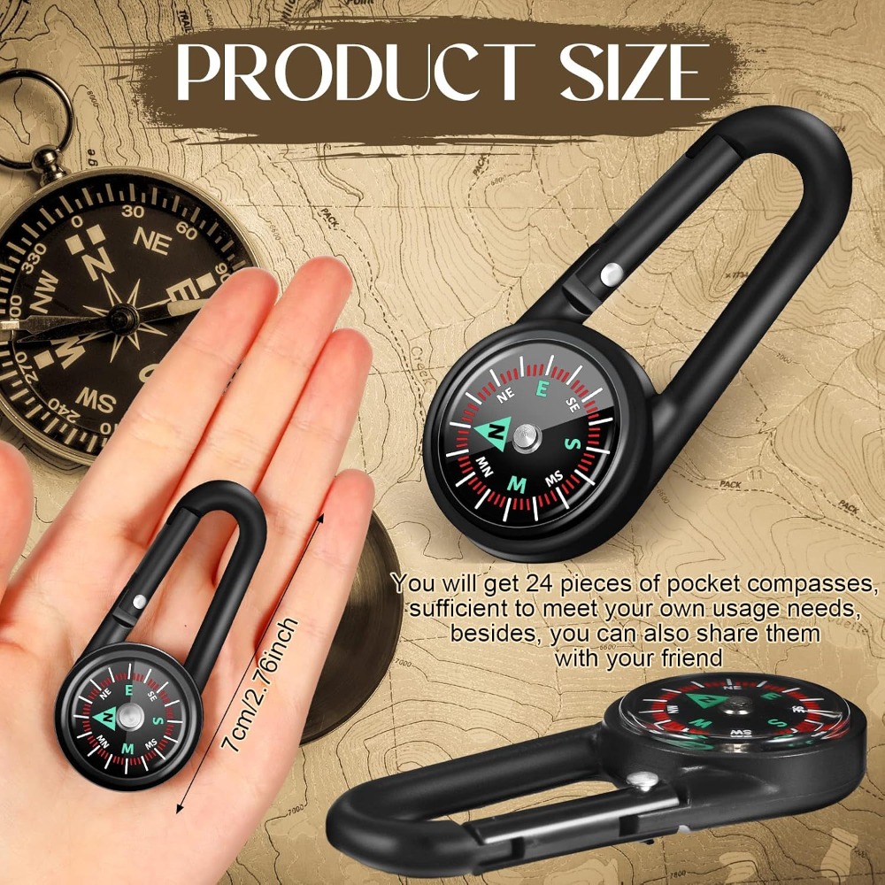 6-50 Pcs Mini Magnetic Compass - Compass Keychain Mini のレビューと価格