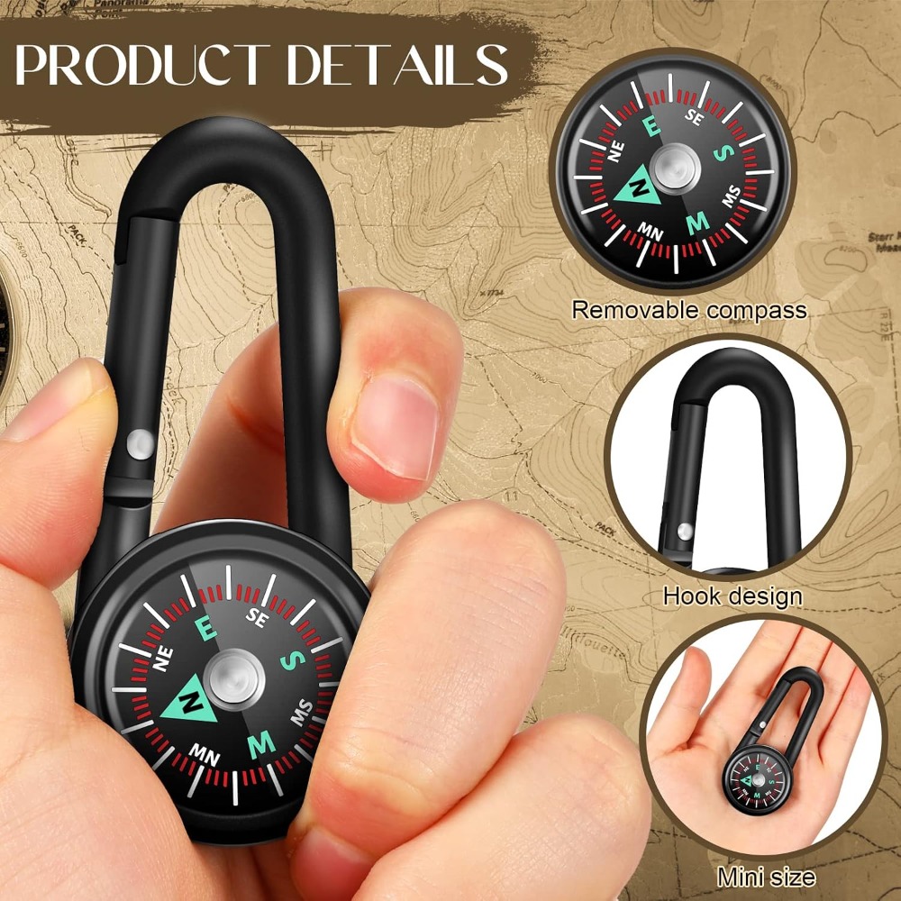 6-50 Pcs Mini Magnetic Compass - Compass Keychain Mini のレビューと価格