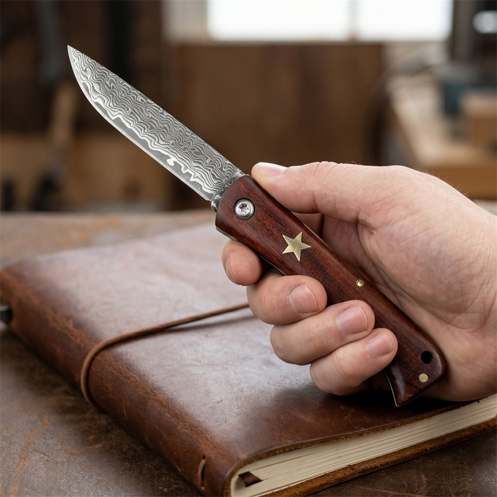 Compact Outdoor Survival Damas - Edc Pocket Carry Fixed Blade のレビューと価格
