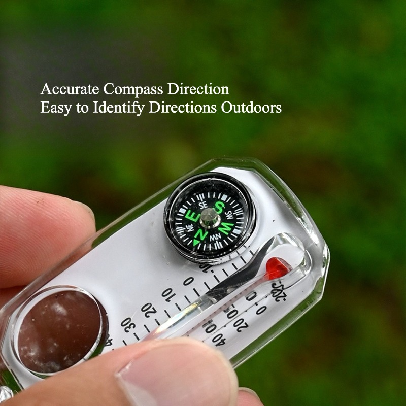 Outdoor Survival Compass Keych - Compass Keychain Mini のレビューと価格