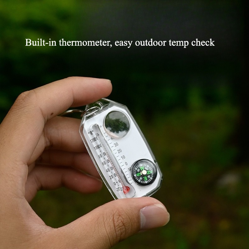 Outdoor Survival Compass Keych - Compass Keychain Mini のレビューと価格