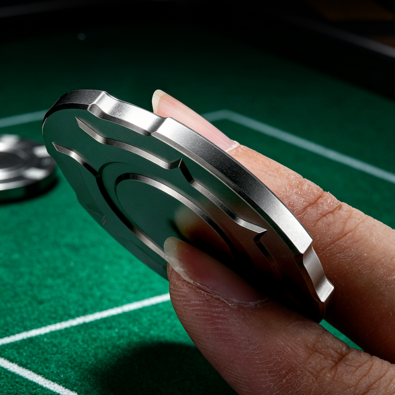 Titanium Alloy Poker Chip Fidg - Edc Carry Coins のレビューと価格