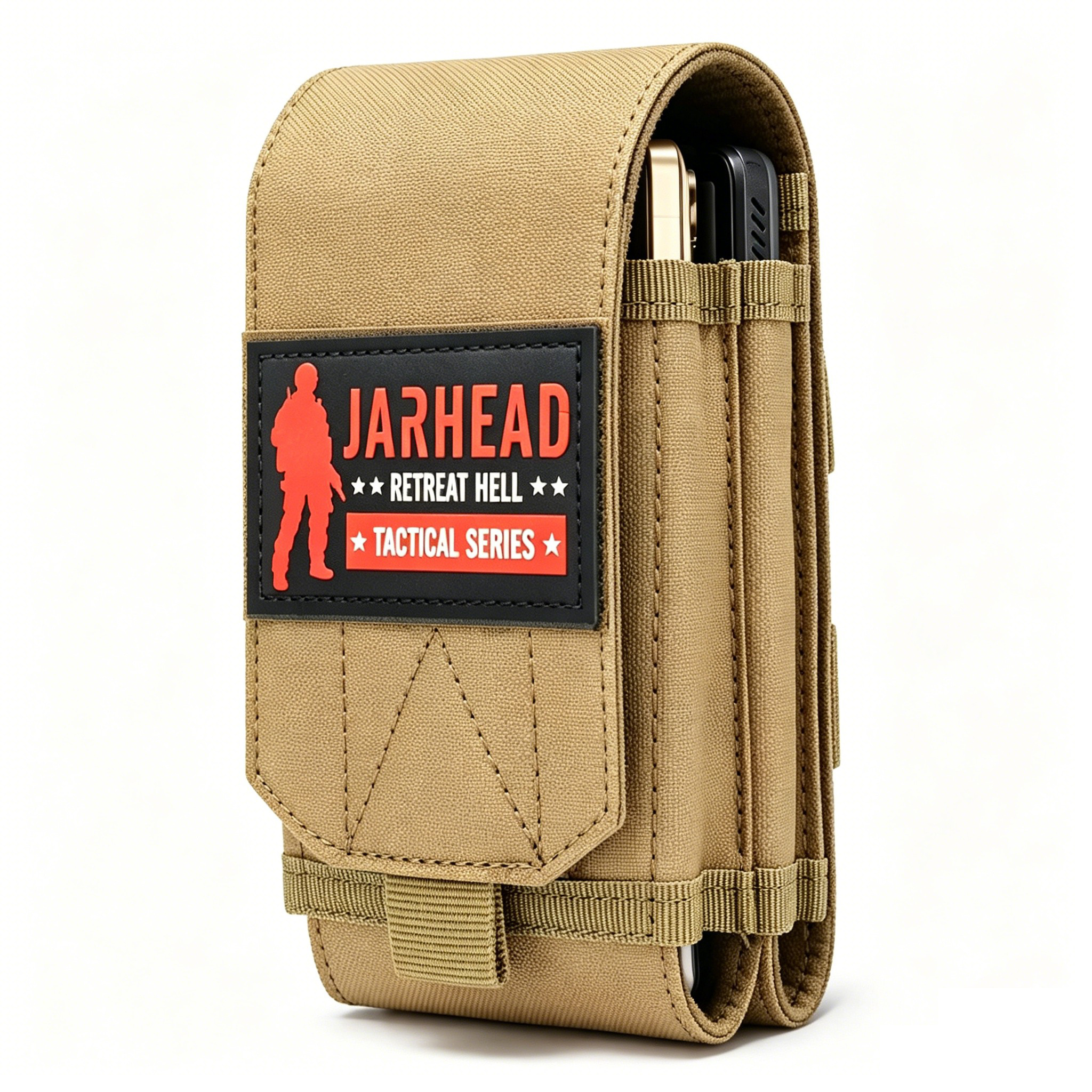 Outdoor Tactical Double MOLLE  - Edc Carry Belt Pouch のレビューと価格