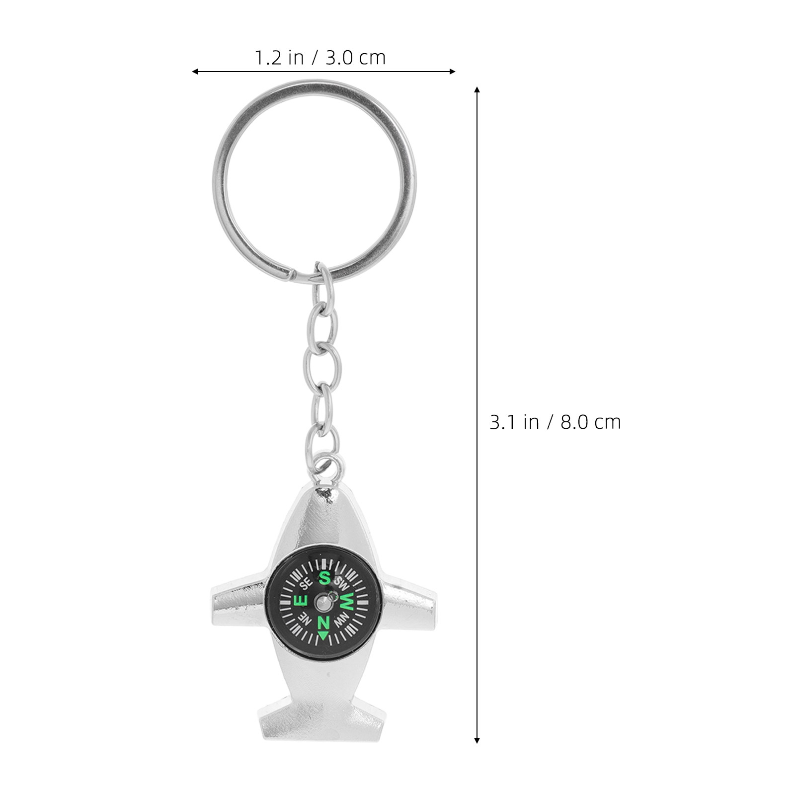 2Pcs Mini Compass Keychain Sma - Compass Keychain Mini のレビューと価格