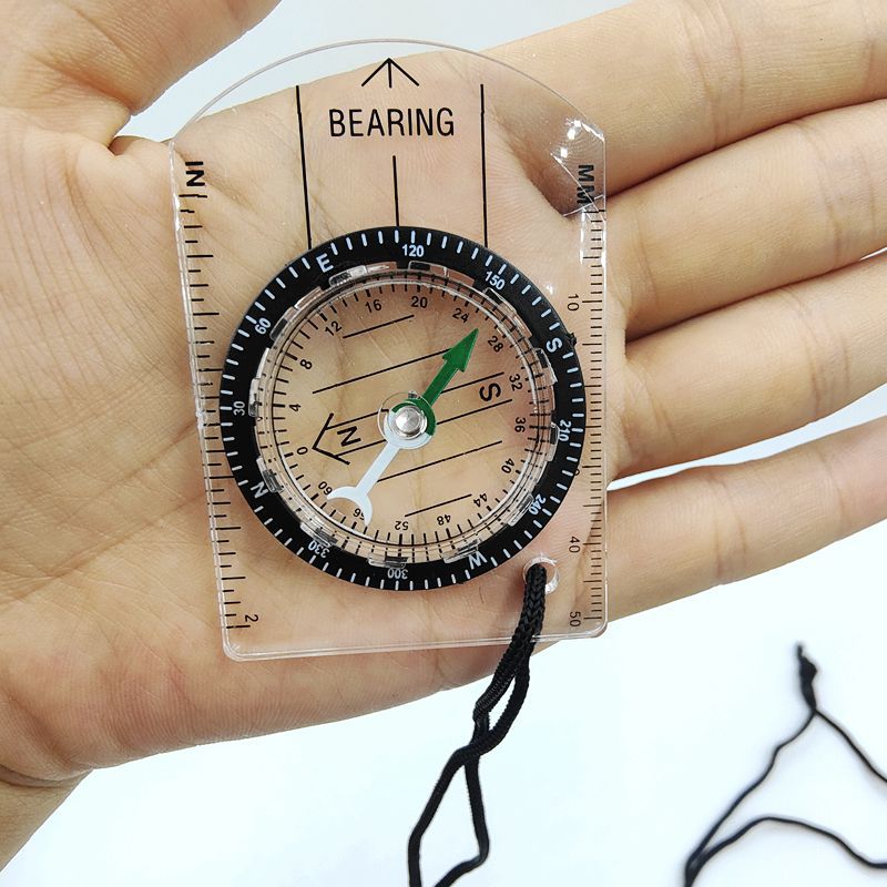 1pc new outdoor mini acrylic t - Compass Keychain Mini のレビューと価格