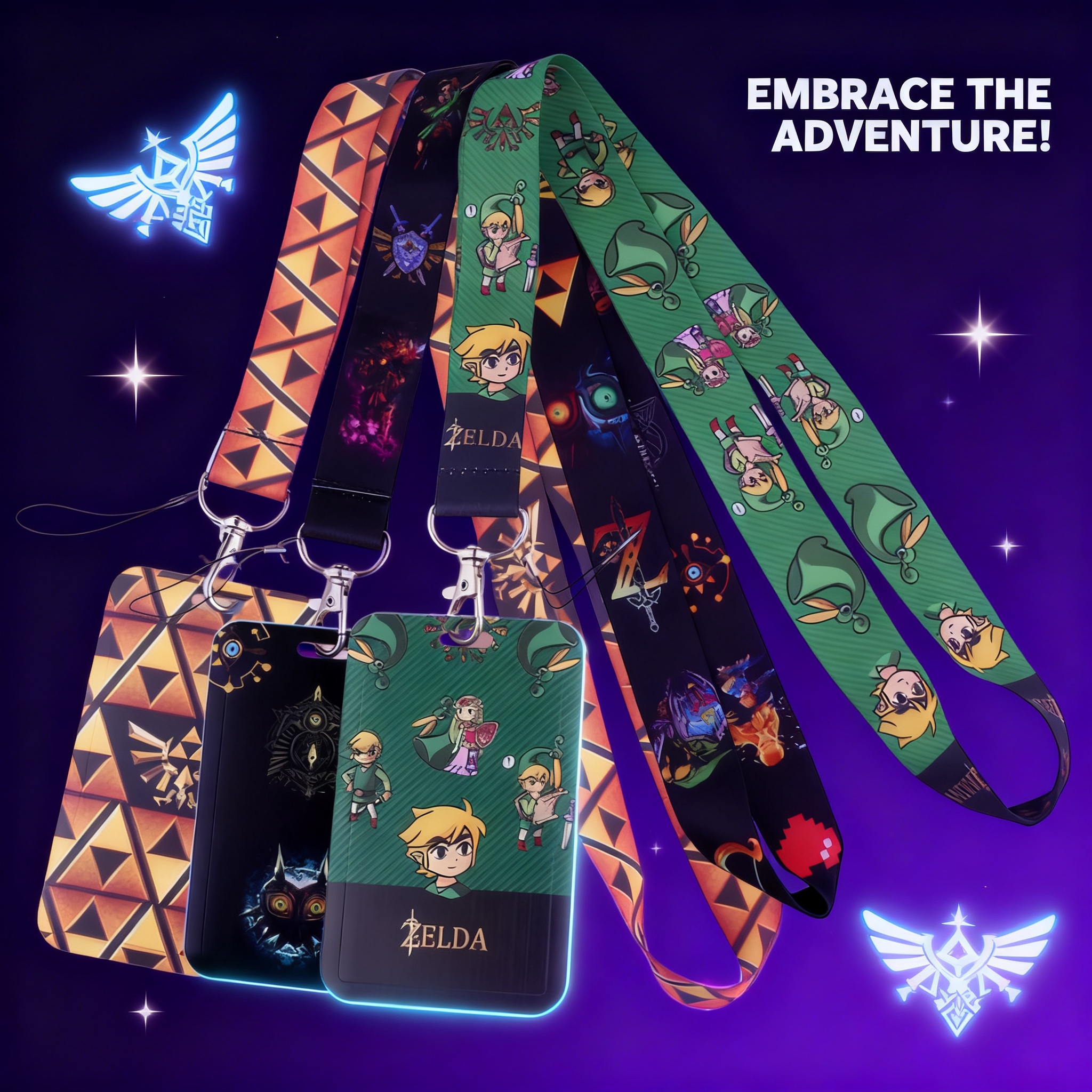 Cartoon Game Lanyards for Key  - Carabiner Keychain のレビューと価格